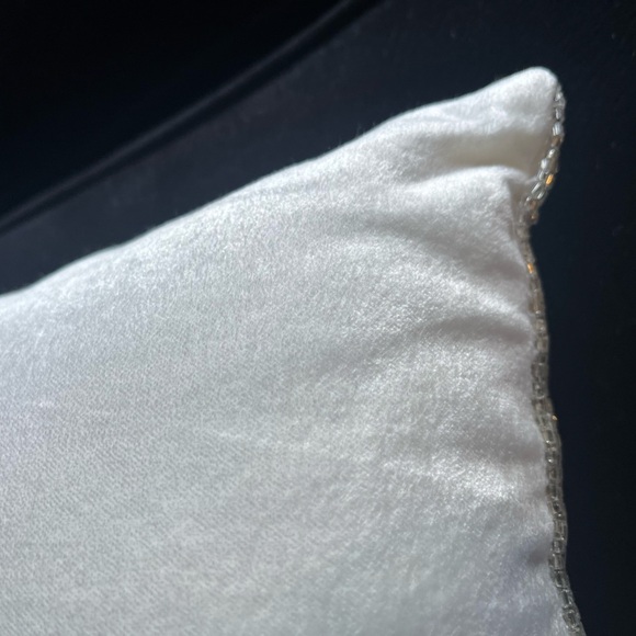 Artistic Accents Shimmering Beaded Lumbar Pillow 12”x20” Throw pillow - Picture 5 of 9